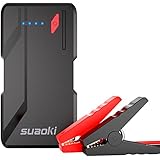 Suaoki P4 500A Peak Jump Starter Car Battery Booster (Up to 5.0L Gas or 2.0L Diesel Engines) and Power Packs with QC 3.0 Type-C 5V/3A Port