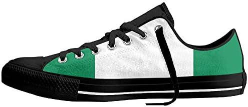 Nigerian Flag Canvas Shoes Casual Sneakers Low Top Sidewalk For Men