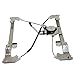 AutoandArt Brock Replacement Passengers Rear Power Window Lift Regulator with Motor Assembly Compatible with 04-08 F150 Crew Cab Mark LT Pickup Truck 6L3Z1627000AA