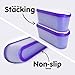 Set of 2, Ice Cream Containers for Homemade Ice Cream - 1.5 Quart Each, Reusable Freezer Storage Containers - Purple