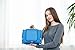 Hanging Travel Toiletry Bag + Silicone Bottles Set - Premium Quality Travel Organizer for Men & Women - Toiletry Kit for Cosmetics, Makeup, Shaving Accessories, Bathroom (blue)