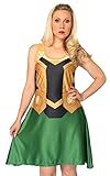 Her Universe womens Marvel Loki A-Line Dress Small