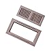 WELLAND Wood Floor Register Vents 4 x 10 Inch(Duct Opening),Red Oak Flush Mount Vents Cover Unfinished, 3/4