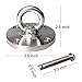 Loading Capacity: 2204 lbs SUS304 Stainless Steel Suspension Hook Wall /Ceiling Mount Bracket for Gym Suspension Training Straps Yoga Swing,Trapeze,Chair,Boxing Bag Equipment