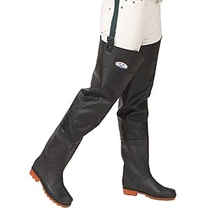 Mufly Cuissardes De Pêche-imperméable Professionnels Wader Cuissardes Pvc Epaisse Etanche Et Antipatinage Bottes De Pêche