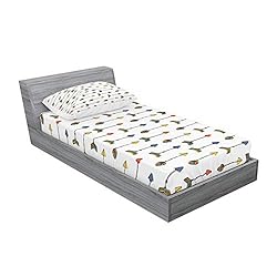 Ambesonne Arrow Fitted Sheet & Pillow Sham