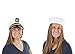 4E's Novelty Yacht Captain Hat with White Sailor Hat - Fits Adults Men & Women - for Costume, Birthday Party, Cruise Ship, Yacht Boat Party, Nautical Bachelorette & Bachelor Party Hats Supplies