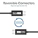 USB Type C Cable (1 FT), TechMatte USB 3.0 Type C to Type A (USB-C to USB) Cable for Galaxy Note 8, S9, S9 Plus, S8, S8 Plus +, Google Pixel, Pixel XL, OnePlus 5, Nexus 5X, 6P and LG G5 (1 FT, Black)