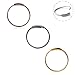 Ruifan 3PCS 316L Surgical Steel Seamless Continuous Hoop Rings Nose Eyebrow Tragus Lip Ear Ring BCR 22 Gauge 10MM - Mix Color