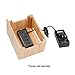 MobileVision Bamboo Stand Personal Compact New Version for Smartphones and Tablets Includes Apple Watch Charger Adapter (Charging strip NOT Included)