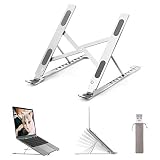 cshare Laptop Ständer, Tragbarer Notebook Ständer, 9 Stufen der Höhenverstellung