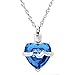 IMEIM Glass Cremation Jewelry Always in My Heart Birthstone Pendant Urn Necklace Ashes Holder Keepsake