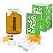 Complete Kombucha Starter Kit with Premium SCOBY Starter for Delicious Brewing- Gallon Brewing Jar, Tea Bags, Temperature Gauge, Organic Sugar and More - By Kitchentoolz