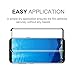 [3-Pack] Samsung Galaxy S8 Screen Protector , Pobetma [No Bubble][Case-Friendly][3D coverage] PET HD Screen Protector Film for Samsung Galaxy S8 Black