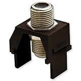 OnQ / Legrand WP3479BR NonRecessed Nickel FConnector, Brown