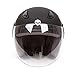 Open Face Motorcycle Helmets Scooter Helmets Flip up Helmets with Shield Matt Black