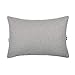 JWH Sequin Eyelash Throw Pillow Covers Handmade Decorative Fun Accent Pillow Cases Cute Rectangle Cushion Covers Bedroom Car Sofa Couch Classroom 12x18 Inch with Zipper Silver Gray