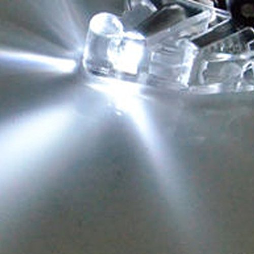 E Support Car White Cover White LED Toggle Switch Pack of 5