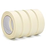 Masking Tape, Anumit 3/4 in Purpose Multi-Surface Adhesive Tape for Labeling, Painting, Packing and More. Easy Tear Tape and Adhesive Leaves No Residue, 4 Rolls = 240 Yards
