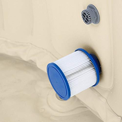 EASE.ZONE SPA Whirlpool aufblasbar, beheizt, 4 – 6 Personen, Braun – Bild 8