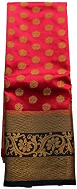 arars Women's kanchipuram kanjivaram pattu style art silk saree with blouse (282,)