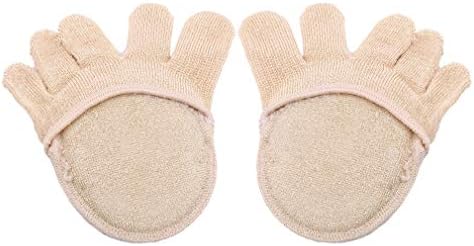 DeliV Five-Finger Socks Five-Finger Socks Half Palm Socks Invisible Half Toe Socks for Women,Color2#