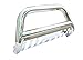 Super Drive D02G1068 - For 2016-2017 Toyota Tacoma Stainless Steel Bull Bar Grill Guard Bumper With Skid Plate and Optional Light Holes (Remove Skid Plate)