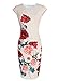Vfemage Womens Elegant Floral Printed Cocktail Party Casual Pencil Dress