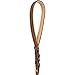 Soft Touch Collars Leather Braided Dog Leash, Brown with Padded Handle for Comfort, 6 Foot