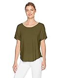Danskin Women's Dolman Sleeve Criss-Cross Back Top