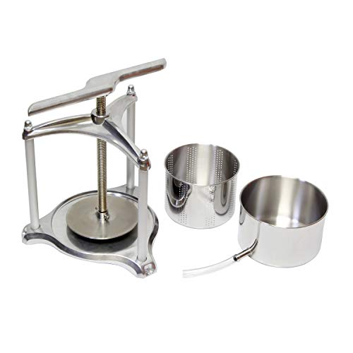 Fruit Press, 3 Liter – Grape Press for Wine Making – Fruit Crusher – Juice Press, Wine Press, Apple Press