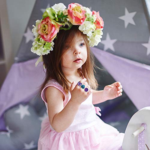 image for BAOQISHAN 26PCS Little Girl Lovely Jewel Rings in Box Unicorn Backpack