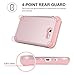 Galaxy J7 2017 Case, BENTOBEN Heavy Duty Shockproof Slim 3 Layers Hybrid Hard PC Soft Silicone Protective Phone Cover for Samsung Galaxy J7 V 2017 / J7 Prime / J7 Perx / J7 Sky Pro/Halo, Rose Gold
