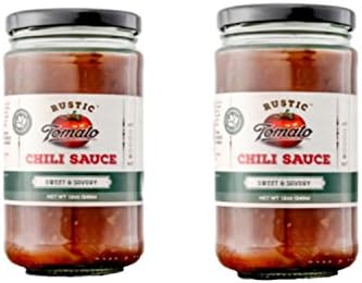 Rustic Tomato Homemade 100% Natural Chili Sauce - 12 oz (Sweet &amp; Savory, 2-pack)