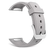 Gear S2 Watch Band, MoKo Soft Silicone Replacement Sport Band for Samsung Gear S2 (SM-R720 / SM-R730 ONLY) Smart Watch, NOT FIT S2 Classic (SM-R732 & SM-R735), NOT FIT Gear Fit2, Lavender GRAY