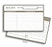 Home Advantage 50 Double Sided Recipe Cards, 4x6 inches, Vintage Kitchen Design Set