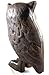 Cast Iron Owl Figurine Statue - Brown 4.5