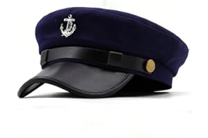 GRNUS Newsboy Cap for Women Casual Beret Hat Military Sailor Captain Cap Vintage Painter Fiddler Hat Ivy Peaked Flat Cap