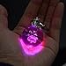 S-SO K9 Crystal 3D Bulbasaur pokemon ball Night LED light keychain ring