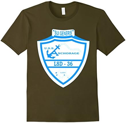 Mens USS - Anchorage (LSD-36) T-Shirt Medium Olive