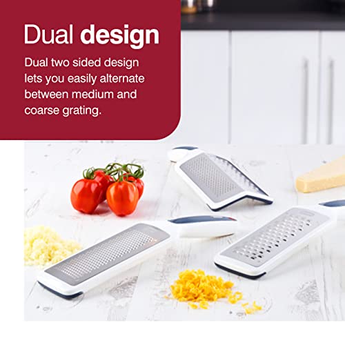 Zyliss Smooth Glide Dual Grater Dual TwoSided Cheese Grater for