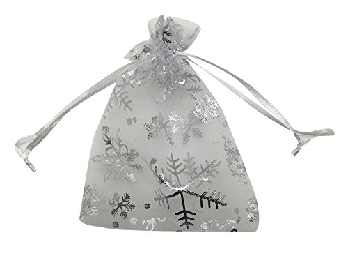 SUNGULF 100pcs Organza Pouch Bag Drawstring 5