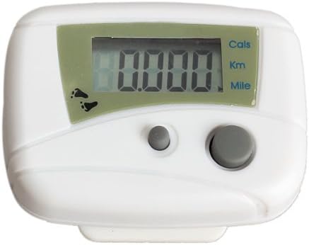 YingYing Fitness Sport Electronic LCD Run Step Pedometer Walking Distance Calorie Kilometer Miles Counter Passometer White