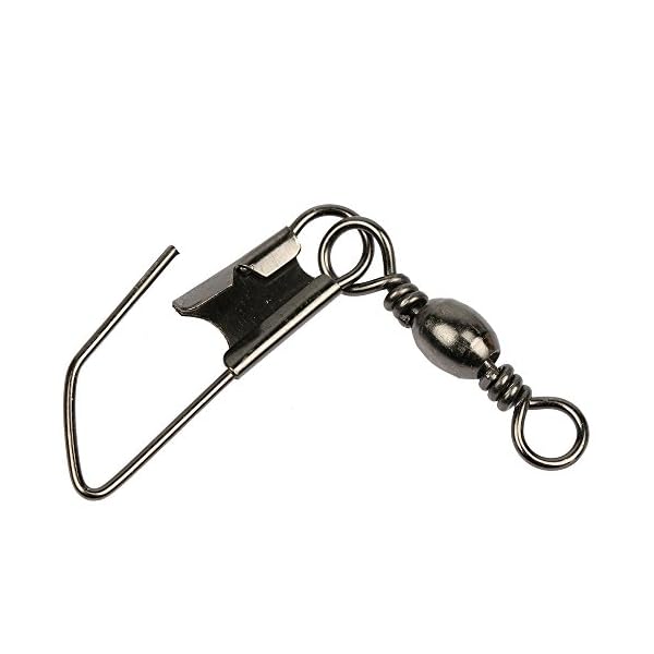 SHELURE-Fishing-Line-to-Hook-Clip-Connector-Swivels-20-75LB-Pack-of-100