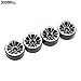 Hobbymarking 4Pcs RC Rock 1/10 Aluminium Alloy 1.9 Inch Beadlock Wheel Rim for RC Crawler Axial SCX10 TAMIYA CC01 RC4WD D90 D110 Wheel Hub