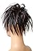 CAISHA XXL Hairpiece Scrunchie Updo Voluminous Slightly Wavy Messy Bun Brown Black Mix G24F