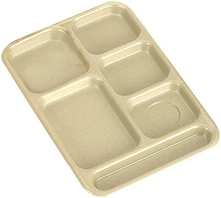 Cambro Manufacturing PS1014161 Penny-Saver Tray 6 Compartment Beige 10'' x 14'' (SET OF 24 PER CASE)