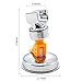 HOMEIDEAS Bathroom Suction Cup Handheld Shower head Holder Showerhead Bracket Adjustable Height Shower Holder, Plastic ABS Chrome Polished with Strength Adhesive Disc