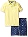 Nautica Boys' Polo with Pattern Pull On Short Two Piece Set