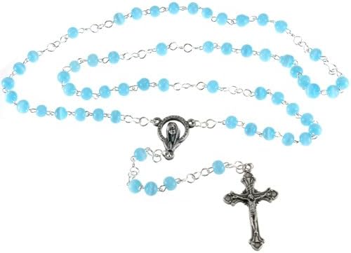 Scottish Jewellery Shop Childrens Blue Rosary Beads - Image 3